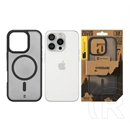 Tactical iPhone 16 Pro magforce hypersand szilikon telefonvédő (ütésállóság, átlátszó hátlap, magsafe) fekete