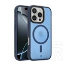 Tactical iPhone 16 Pro magforce hypersand szilikon telefonvédő (ütésállóság, átlátszó hátlap, magsafe) sötétkék