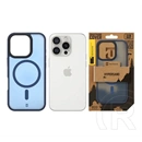 Tactical iPhone 16 Pro magforce hypersand szilikon telefonvédő (ütésállóság, átlátszó hátlap, magsafe) sötétkék