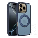 Tactical iPhone 16 Pro magforce hyperstand szilikon védő (ütésálló, átlátszó hátlap, magsafe, kitámasztó) sötétkék