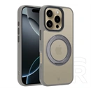 Tactical iPhone 16 Pro magforce hyperstand szilikon védő (ütésálló, átlátszó hátlap, magsafe, kitámasztó) világosszürke