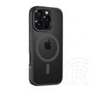 Tactical iPhone 16 Pro magforce hyperstealth szilikon telefonvédő (ütésállóság, átlátszó matt hátlap, magsafe) fekete