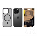 Tactical iPhone 16 Pro magforce hyperstealth szilikon telefonvédő (ütésállóság, átlátszó matt hátlap, magsafe) fekete