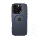 Tactical iPhone 16 Pro magforce hyperstealth szilikon telefonvédő (ütésállóság, átlátszó matt hátlap, magsafe) sötétkék