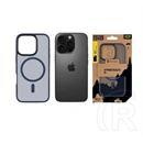 Tactical iPhone 16 Pro magforce hyperstealth szilikon telefonvédő (ütésállóság, átlátszó matt hátlap, magsafe) sötétkék