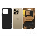 Tactical iPhone 16 Pro magforce velvet smoothie 2.0 szilikon telefonvédő (ütésállóság, matt, magsafe) fekete