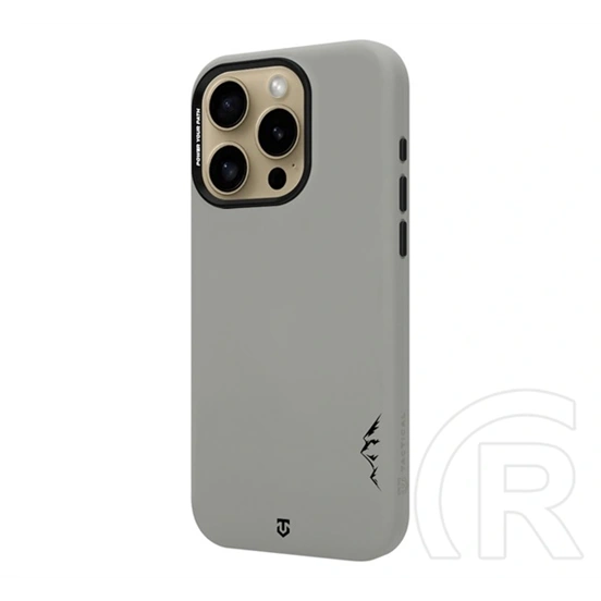 Tactical iPhone 16 Pro magforce velvet smoothie 2.0 szilikon telefonvédő (ütésállóság, matt, magsafe) világosszürke