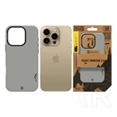 Tactical iPhone 16 Pro magforce velvet smoothie 2.0 szilikon telefonvédő (ütésállóság, matt, magsafe) világosszürke