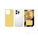 Tactical iPhone 16 Pro magforce velvet smoothie szilikon telefonvédő (ütésállóság, matt, magsafe) citromsárga