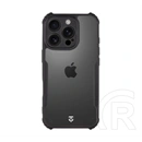 Tactical iPhone 16 Pro quantum stealth szilikon védő (ütésálló, légpárnás sarok, átlátszó hátlap, kameravédő) fekete