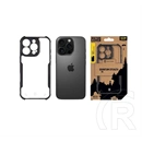 Tactical iPhone 16 Pro quantum stealth szilikon védő (ütésálló, légpárnás sarok, átlátszó hátlap, kameravédő) fekete