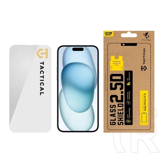 Tactical iPhone 16  glass shield 2.5d képernyővédő üveg (2.5d, 0.33mm, 9h) átlátszó