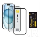 Tactical iPhone 16  impact armour glass képernyővédő üveg (3d, extra karcálló, antibakteriális + segédkeret) átlátszó