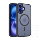 Tactical iPhone 16 magforce hypersand szilikon telefonvédő (ütésállóság, átlátszó hátlap, magsafe) fekete