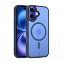 Tactical iPhone 16 magforce hypersand szilikon telefonvédő (ütésállóság, átlátszó hátlap, magsafe) sötétkék