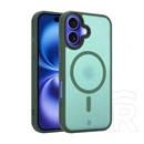 Tactical iPhone 16 magforce hypersand szilikon telefonvédő (ütésállóság, átlátszó hátlap, magsafe) sötétzöld