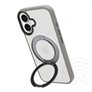 Tactical iPhone 16 magforce hyperstand szilikon védő (ütésálló, átlátszó hátlap, magsafe, kitámasztó) világosszürke