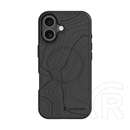 Tactical iPhone 16 magforce hyperstealth sika szilikon telefonvédő (ütésállóság, magsafe, topográfiai minta) fekete