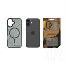 Tactical iPhone 16 magforce hyperstealth sika szilikon telefonvédő (ütésállóság, magsafe, topográfiai minta) sötétzöld