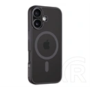 Tactical iPhone 16 magforce hyperstealth szilikon telefonvédő (ütésállóság, átlátszó matt hátlap, magsafe) fekete