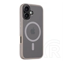 Tactical iPhone 16 magforce hyperstealth szilikon telefonvédő (ütésállóság, átlátszó matt hátlap, magsafe) világosszürke