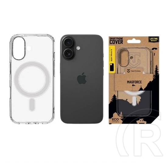 Tactical iPhone 16 magforce szilikon telefonvédő (ütésállóság, magsafe) átlátszó