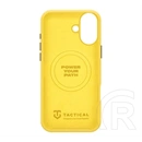 Tactical iPhone 16 magforce velvet smoothie 2.0 szilikon telefonvédő (ütésállóság, matt, magsafe) citromsárga