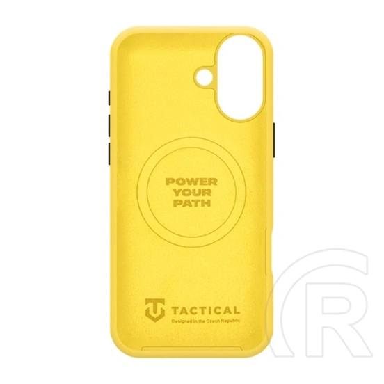 Tactical iPhone 16 magforce velvet smoothie 2.0 szilikon telefonvédő (ütésállóság, matt, magsafe) citromsárga