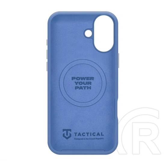 Tactical iPhone 16 magforce velvet smoothie 2.0 szilikon telefonvédő (ütésállóság, matt, magsafe) sötétkék
