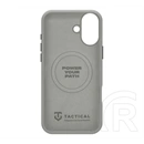 Tactical iPhone 16 magforce velvet smoothie 2.0 szilikon telefonvédő (ütésállóság, matt, magsafe) világosszürke