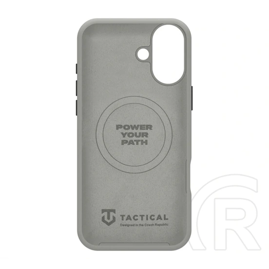 Tactical iPhone 16 magforce velvet smoothie 2.0 szilikon telefonvédő (ütésállóság, matt, magsafe) világosszürke