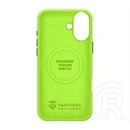 Tactical iPhone 16 magforce velvet smoothie 2.0 szilikon telefonvédő (ütésállóság, matt, magsafe) világoszöld