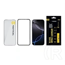 Tactical iPhone 17 Pro Max impact armour glass képernyővédő üveg (3d, karcálló, antibakteriális + segédkeret) átlátszó