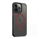 Tactical iPhone 17 Pro Max magforce hyperstealth 2.0 védő (ütésálló, átlátszó matt hátlap, magsafe) fekete/piros