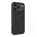 Tactical iPhone 17 Pro Max magforce hyperstealth sika szilikon telefonvédő (ütésálló, magsafe, topográfiai minta) fekete
