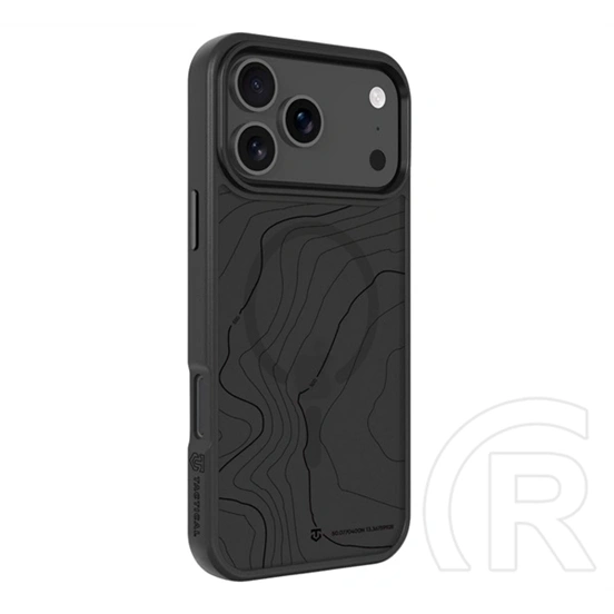 Tactical iPhone 17 Pro Max magforce hyperstealth sika szilikon telefonvédő (ütésálló, magsafe, topográfiai minta) fekete