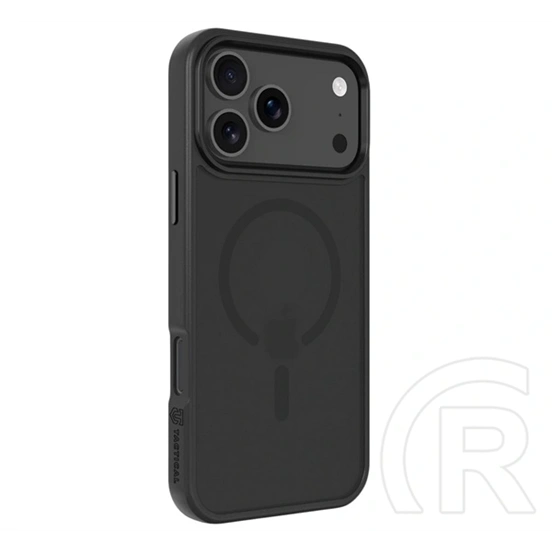 Tactical iPhone 17 Pro Max magforce hyperstealth szilikon telefonvédő (ütésálló, átlátszó matt hátlap, magsafe) fekete
