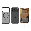 Tactical iPhone 17 Pro Max magforce hyperstealth szilikon telefonvédő (ütésálló, átlátszó matt hátlap, magsafe) fekete