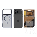 Tactical iPhone 17 Pro Max magforce hyperstealth szilikon telefonvédő (ütésálló, átlátszó matt hátlap, magsafe) sötétkék