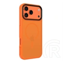 Tactical iPhone 17 Pro Max magforce hyperstealth szilikon védő (ütésálló, átlátszó matt hátlap, magsafe) narancssárga
