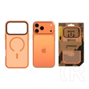 Tactical iPhone 17 Pro Max magforce hyperstealth szilikon védő (ütésálló, átlátszó matt hátlap, magsafe) narancssárga