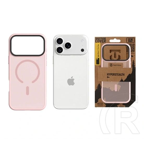Tactical iPhone 17 Pro Max magforce hyperstealth szilikon védő (ütésálló, átlátszó matt hátlap, magsafe) rózsaszín