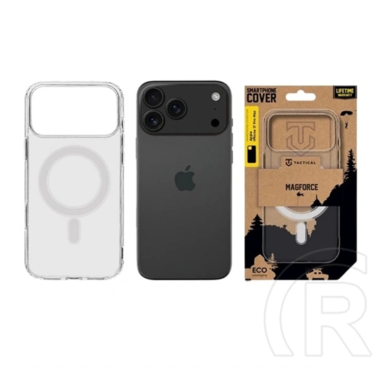 Tactical iPhone 17 Pro Max magforce szilikon telefonvédő (ütésállóság, magsafe) átlátszó