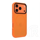Tactical iPhone 17 Pro magforce hyperstealth szilikon telefonvédő (ütésálló, átlátszó matt hátlap, magsafe) narancssárga