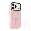 Tactical iPhone 17 Pro magforce hyperstealth szilikon telefonvédő (ütésállóság, átlátszó matt hátlap, magsafe) rózsaszín
