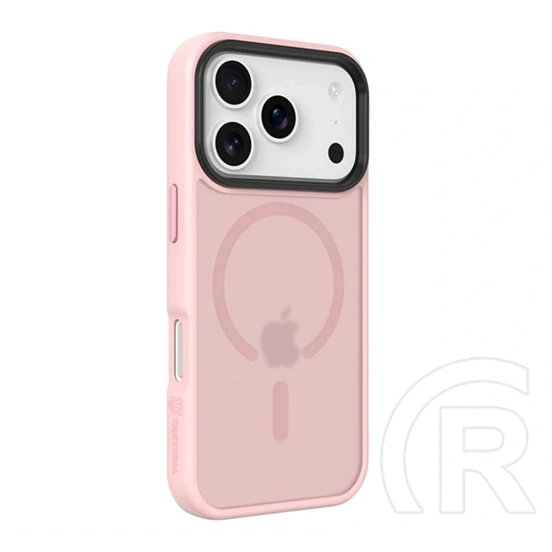 Tactical iPhone 17 Pro magforce hyperstealth szilikon telefonvédő (ütésállóság, átlátszó matt hátlap, magsafe) rózsaszín