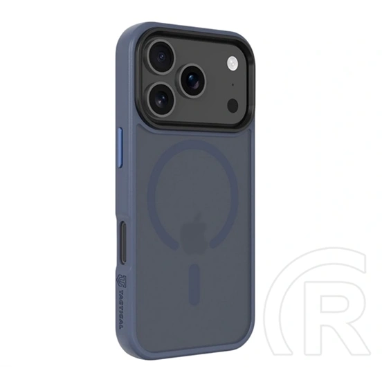 Tactical iPhone 17 Pro magforce hyperstealth szilikon telefonvédő (ütésállóság, átlátszó matt hátlap, magsafe) sötétkék