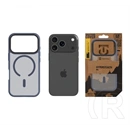 Tactical iPhone 17 Pro magforce hyperstealth szilikon telefonvédő (ütésállóság, átlátszó matt hátlap, magsafe) sötétkék