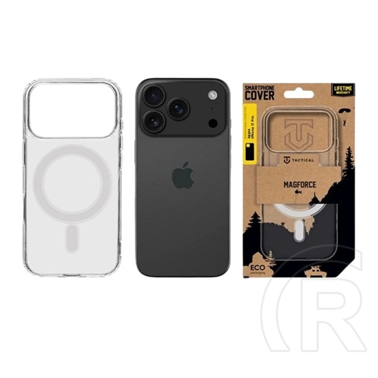 Tactical iPhone 17 Pro magforce szilikon telefonvédő (ütésállóság, magsafe) átlátszó