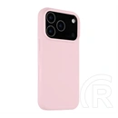 Tactical iPhone 17 Pro magforce velvet smoothie szilikon telefonvédő (ütésálló, plüss belső, matt, magsafe) rózsaszín